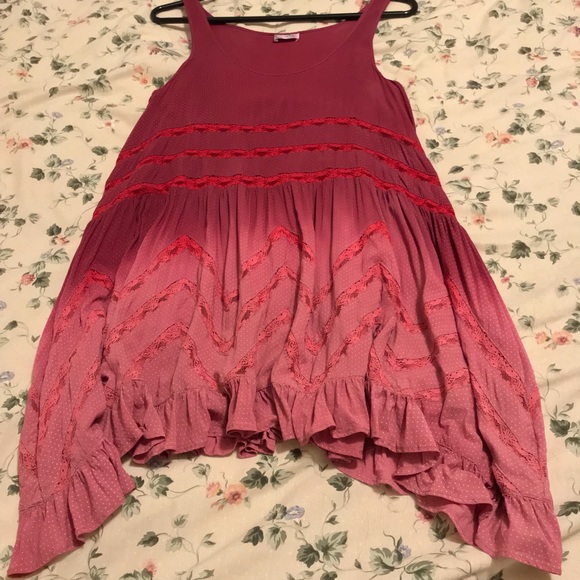 Voile and Lace Trapeze Slip Ombre Ombré Custom Dye - Picture 7 of 8